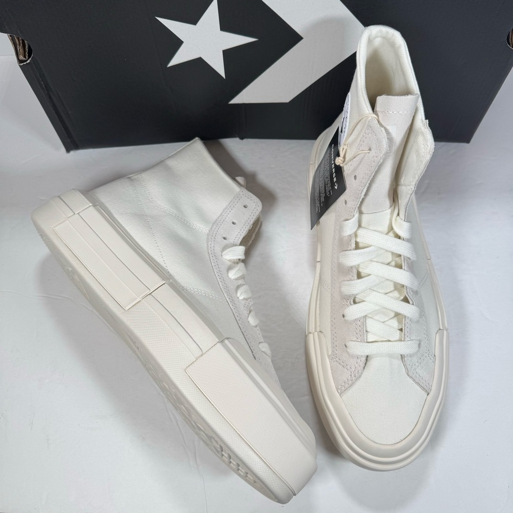 Converse CTAS Cruise Hi Chunky Platform Sneakers Egret Men 9 Women 10.5